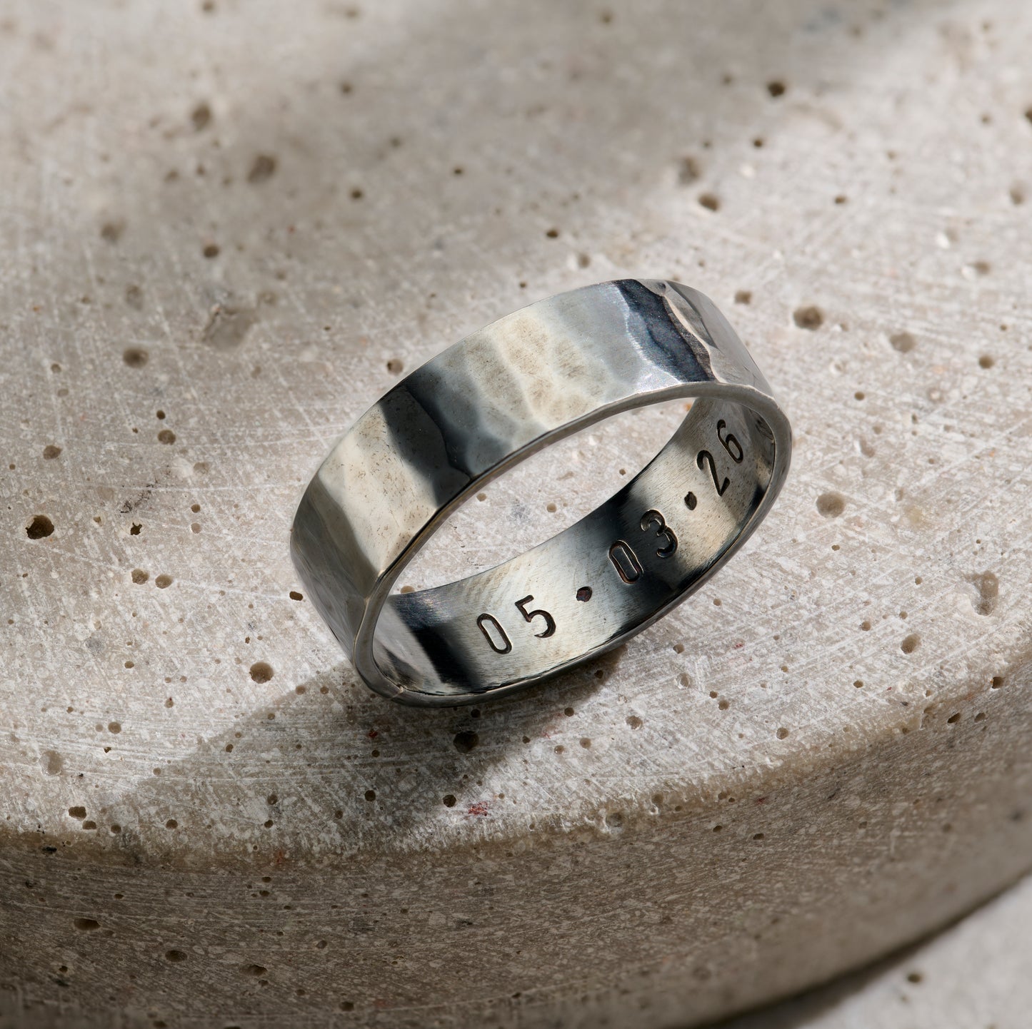 Mens Personalised Chunky Ring