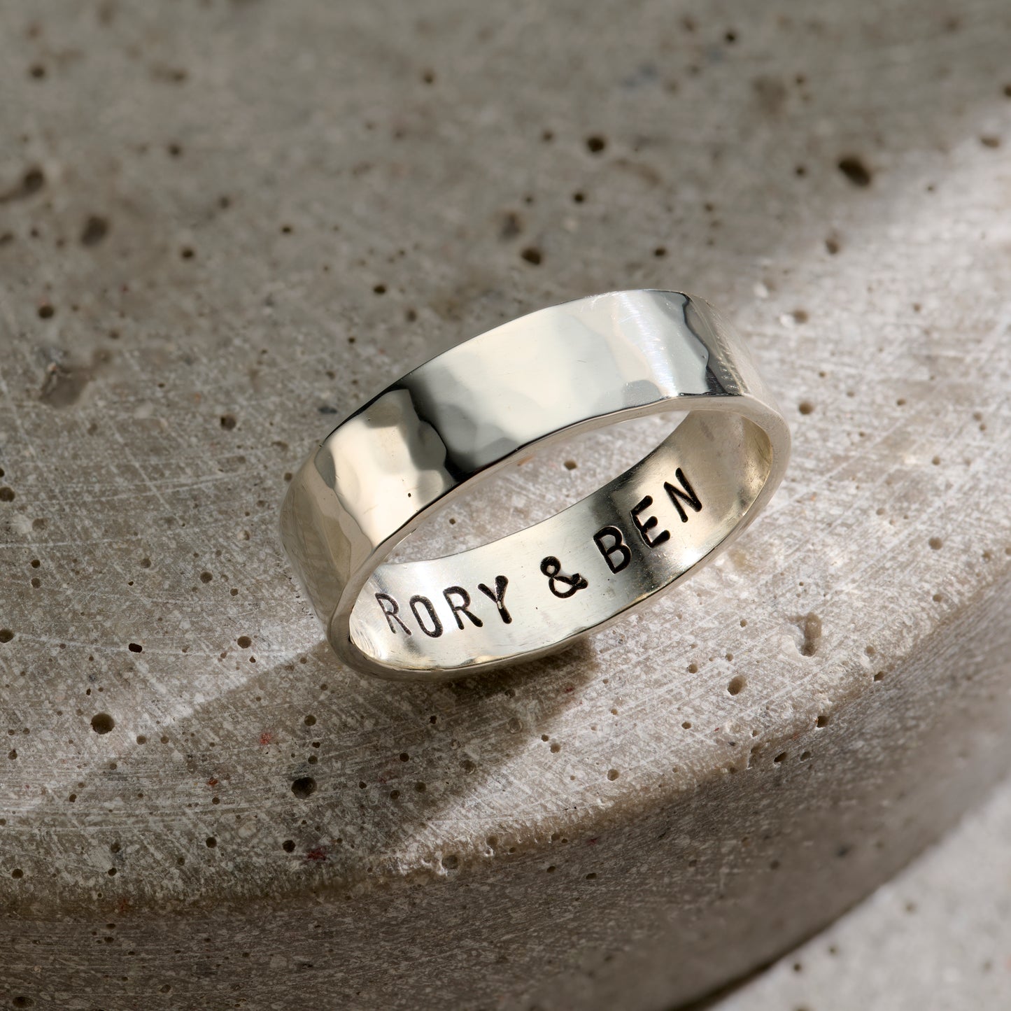 Mens Personalised Chunky Ring