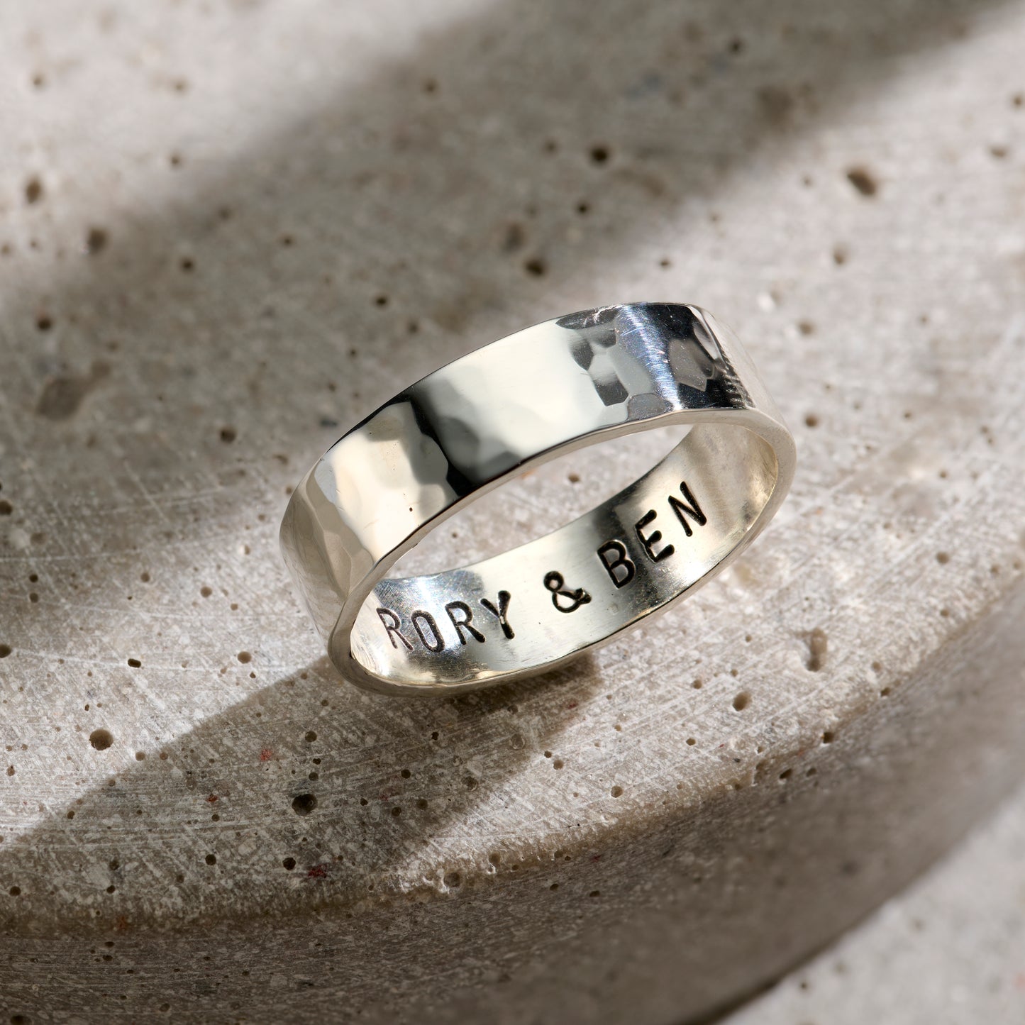 Mens Personalised Chunky Ring