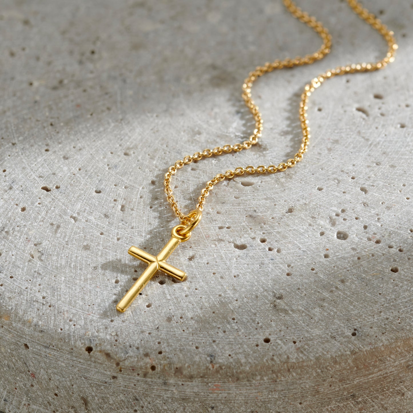 Slim Cross Pendant Necklace