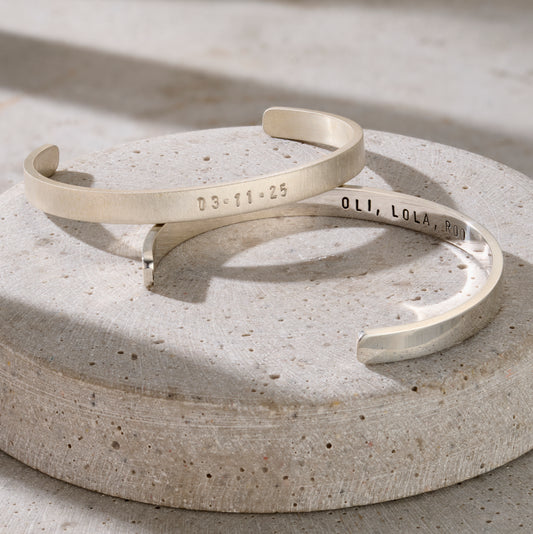 Personalised Men's Cuff Bangle