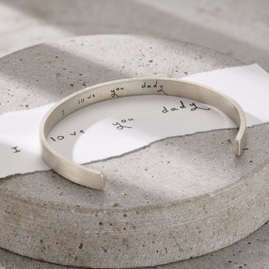 Personalised Handwriting Cuff Bangle