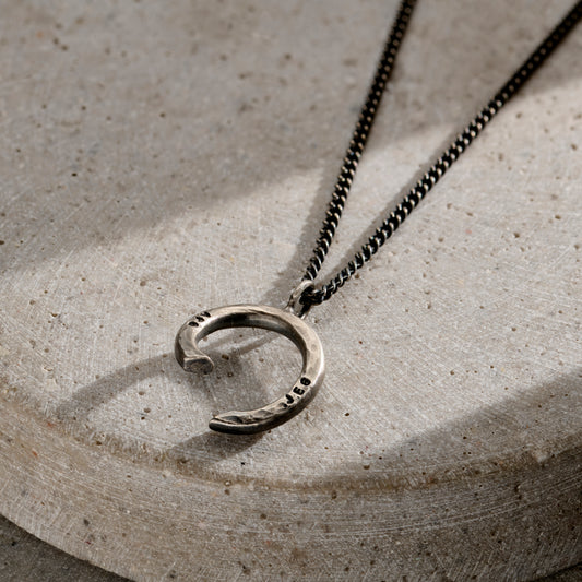 Personalised Men's Open Flow Pendant Necklace