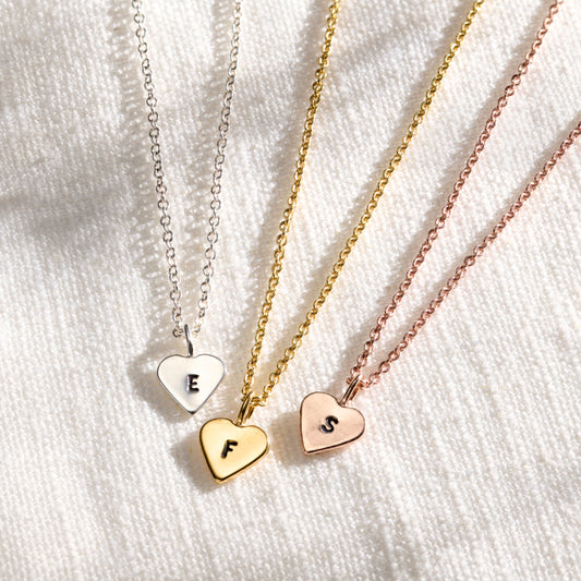 Personalised Mini Heart Charm Necklace