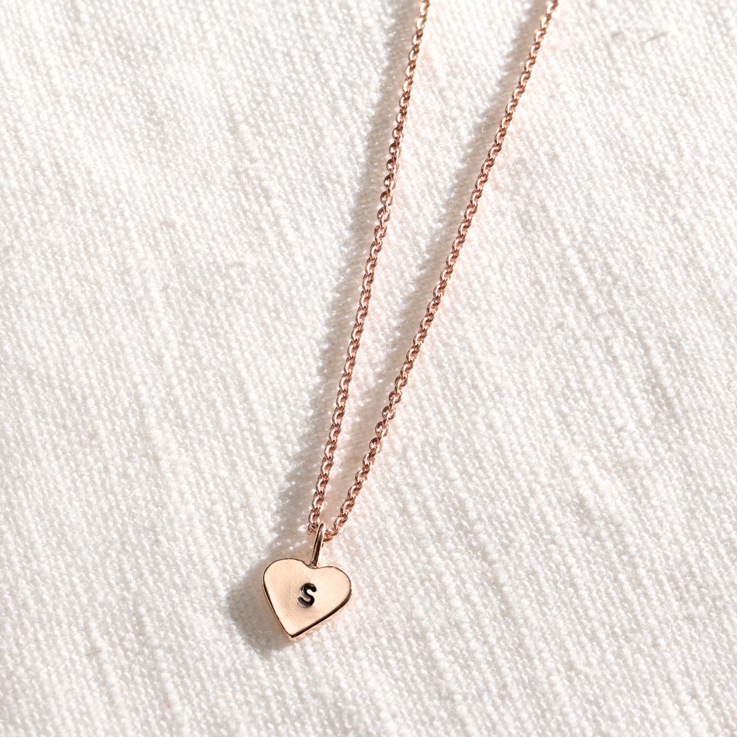 Personalised Mini Heart Charm Necklace