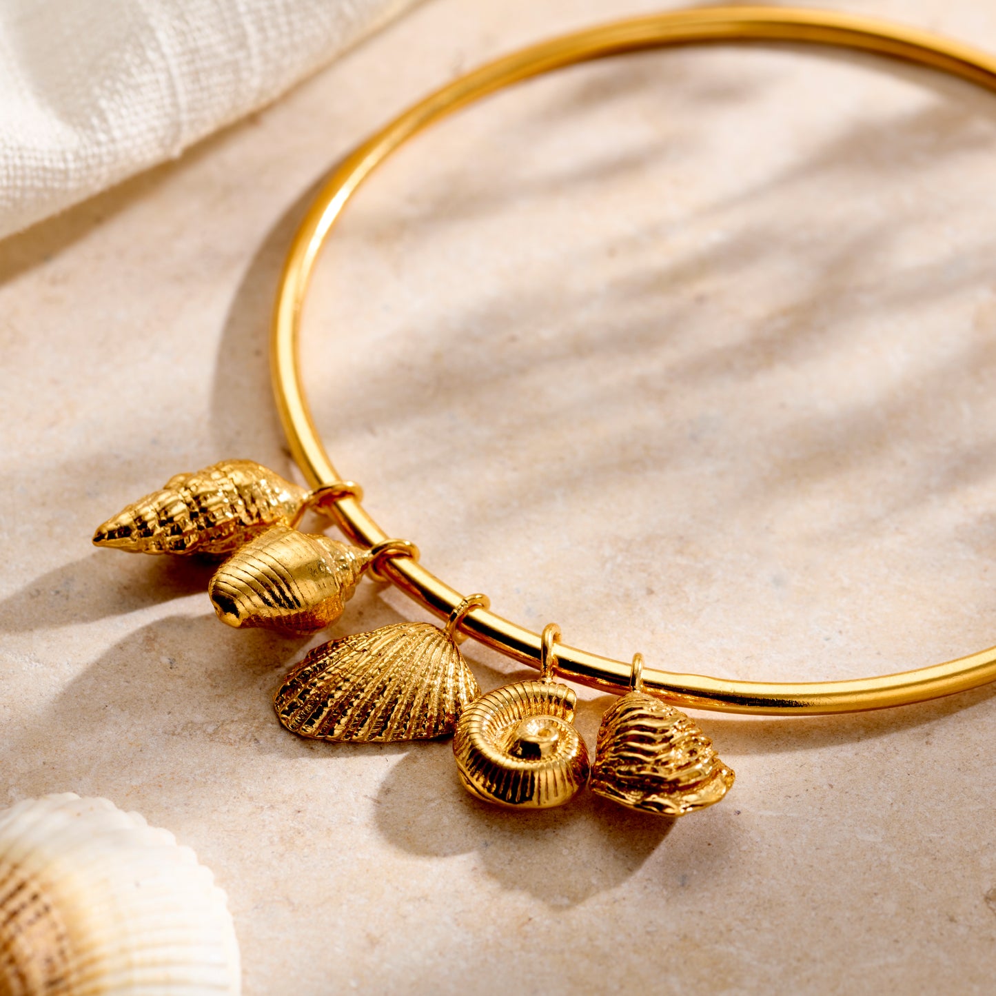 Personalised Mini Tidal Shell Bangle