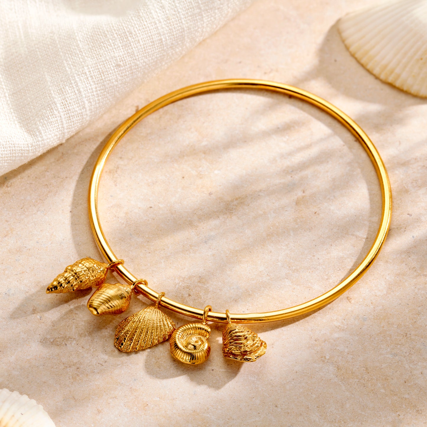 Personalised Mini Tidal Shell Bangle
