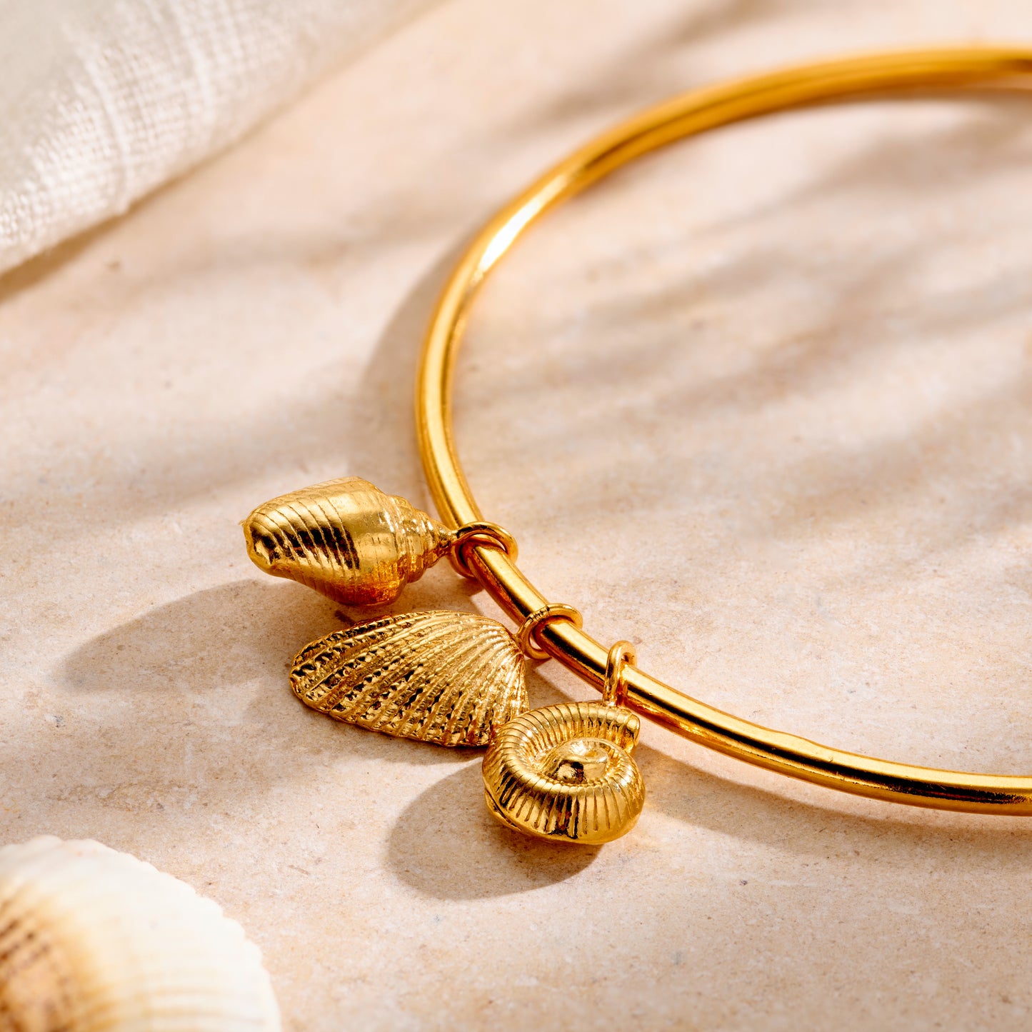 Personalised Mini Tidal Shell Bangle