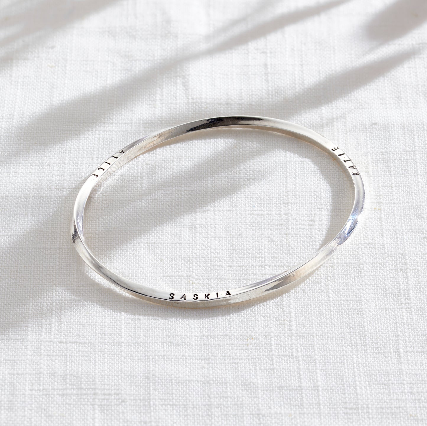 Personalised Infinity Bangle