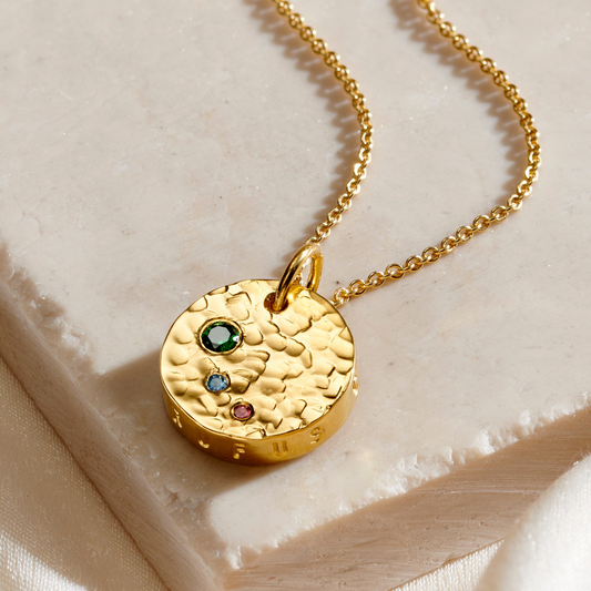Confetti Mummy & Family Birthstone Necklace