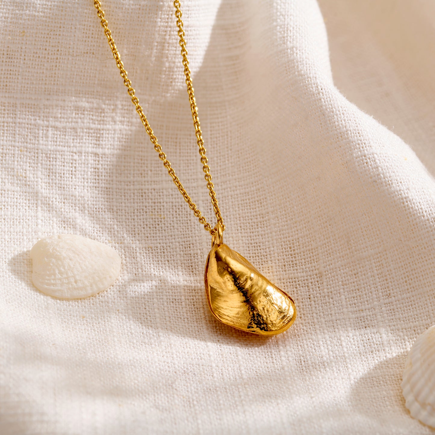 Personalised Mussel Shell & Pearl Necklace