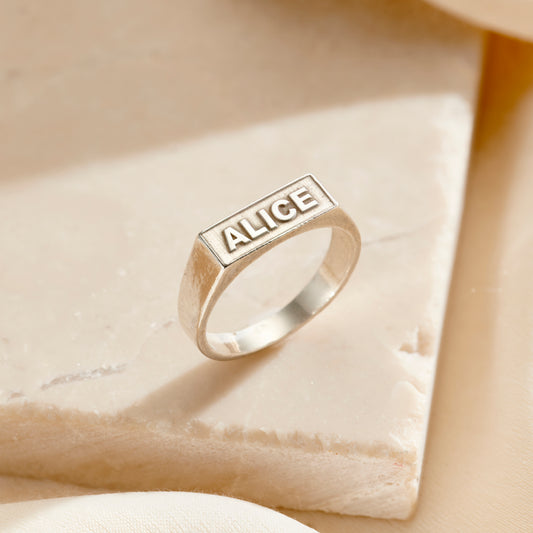 Personalised Engraved Impression Signet Ring