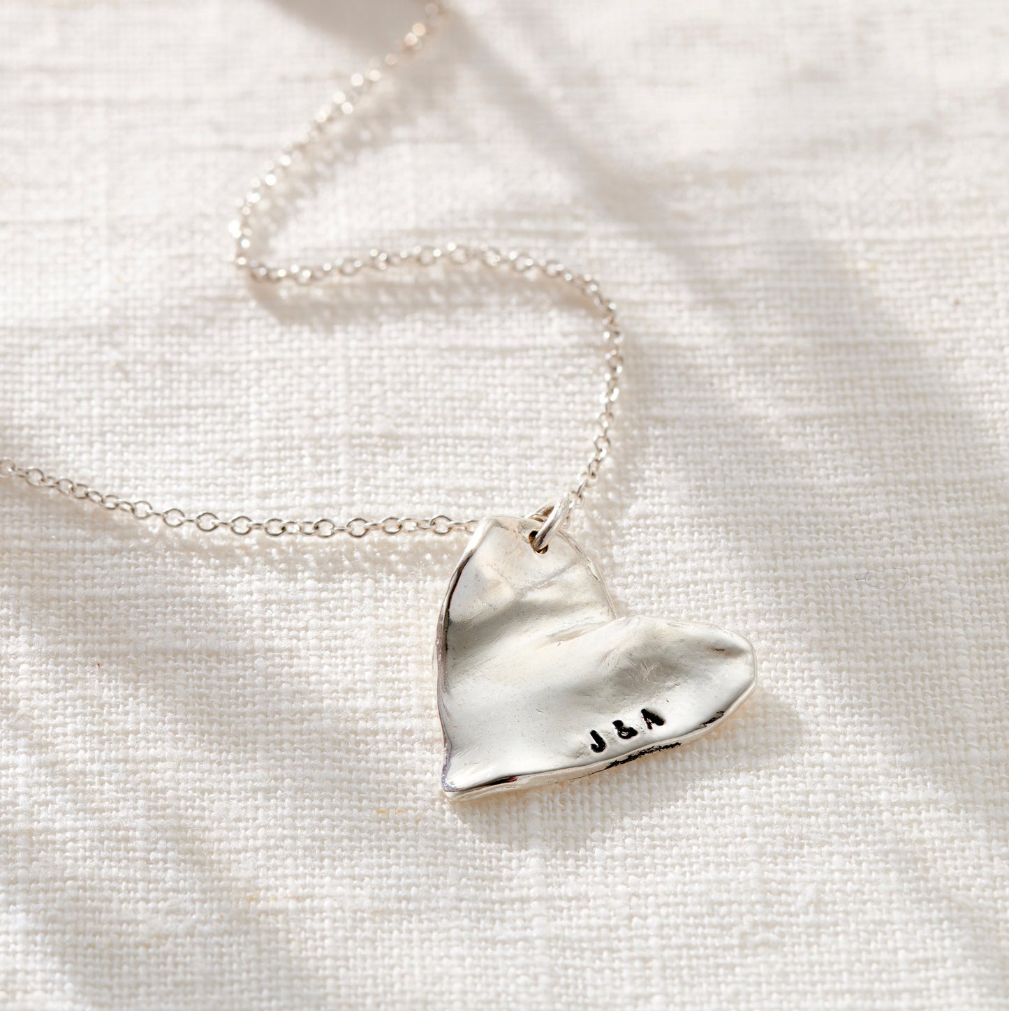 Personalised Fortune Heart Charm Necklace