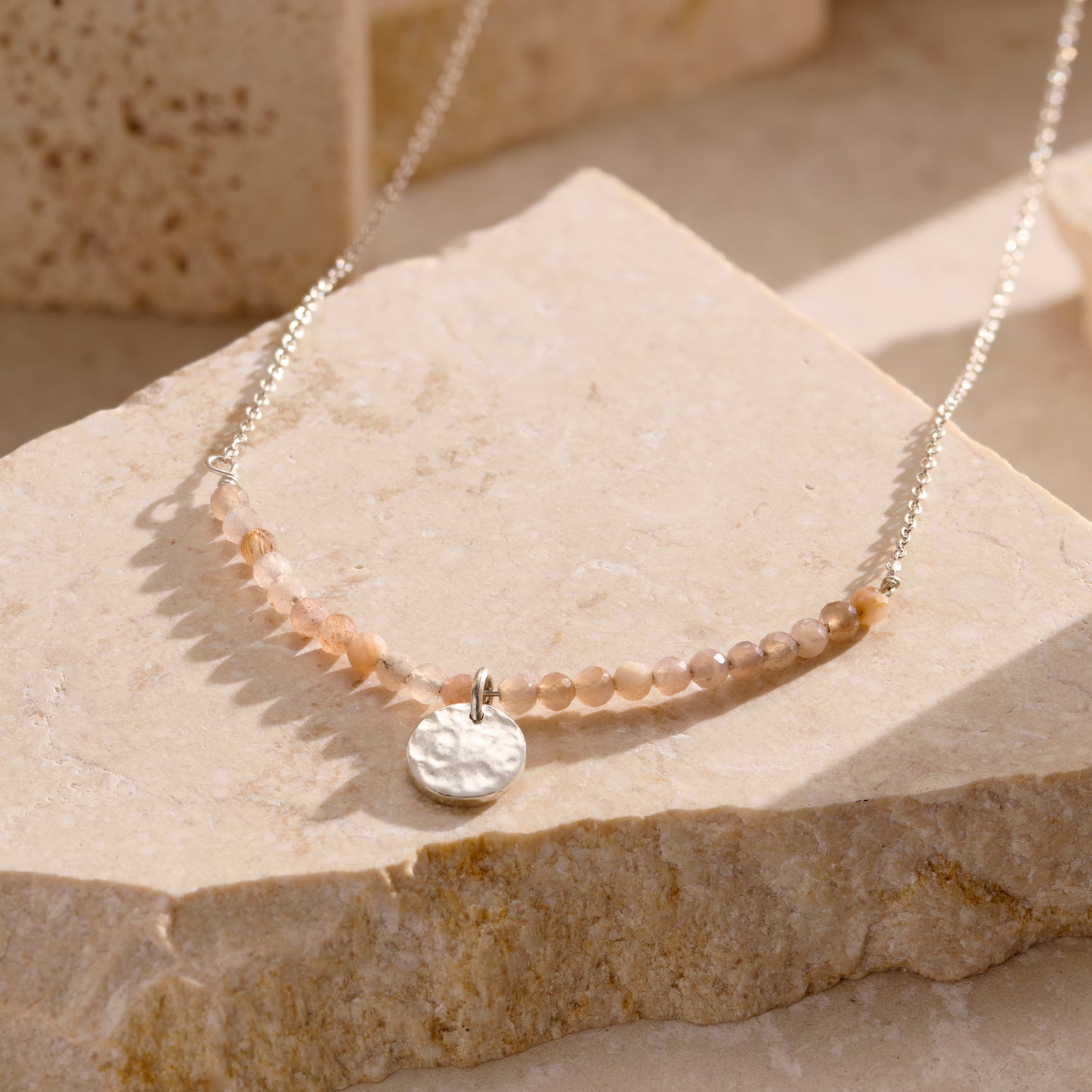 Personalised Natural Semi Precious Beaded Necklace