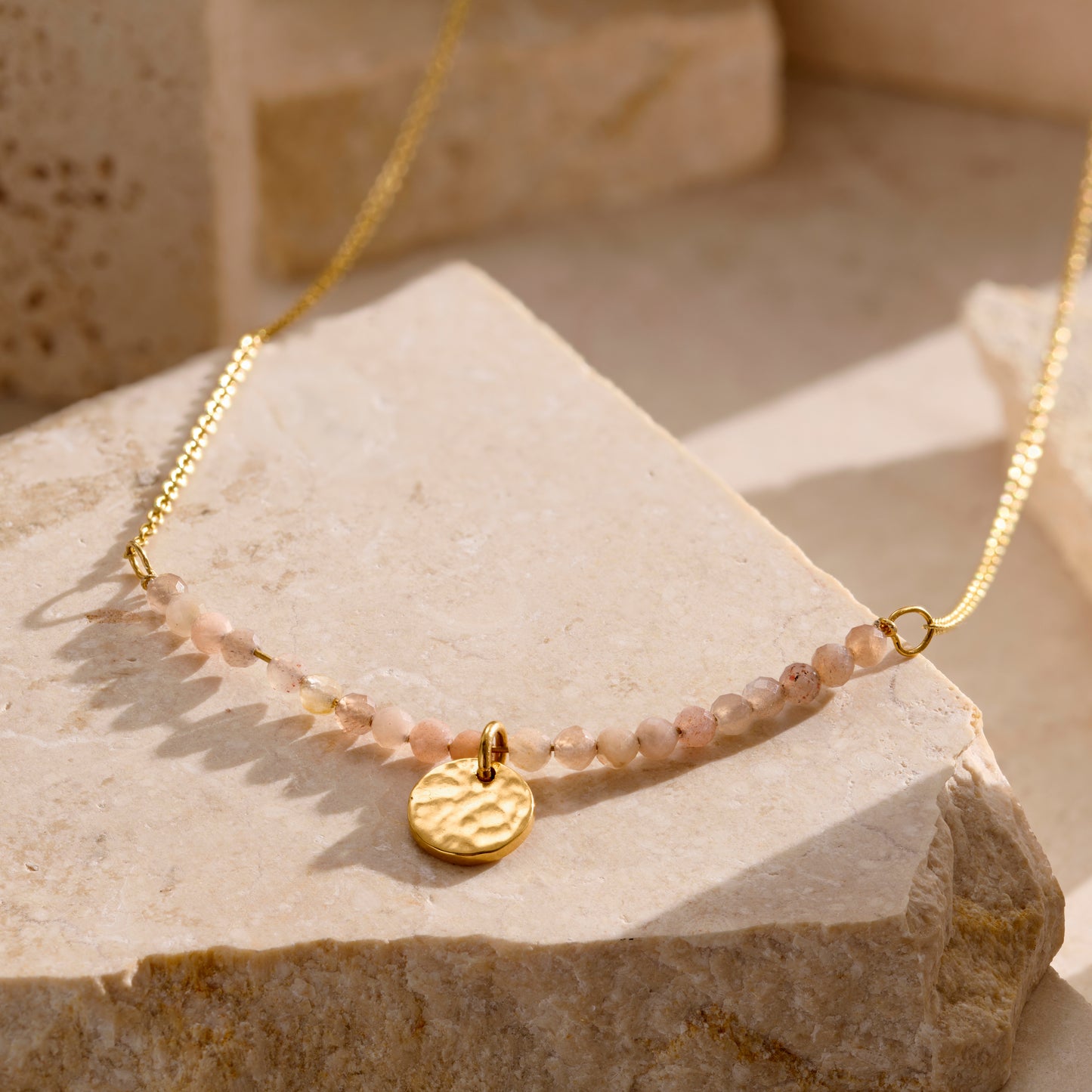 Personalised Natural Semi Precious Beaded Necklace