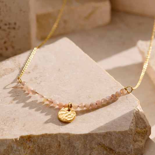 Personalised Natural Semi Precious Beaded Necklace