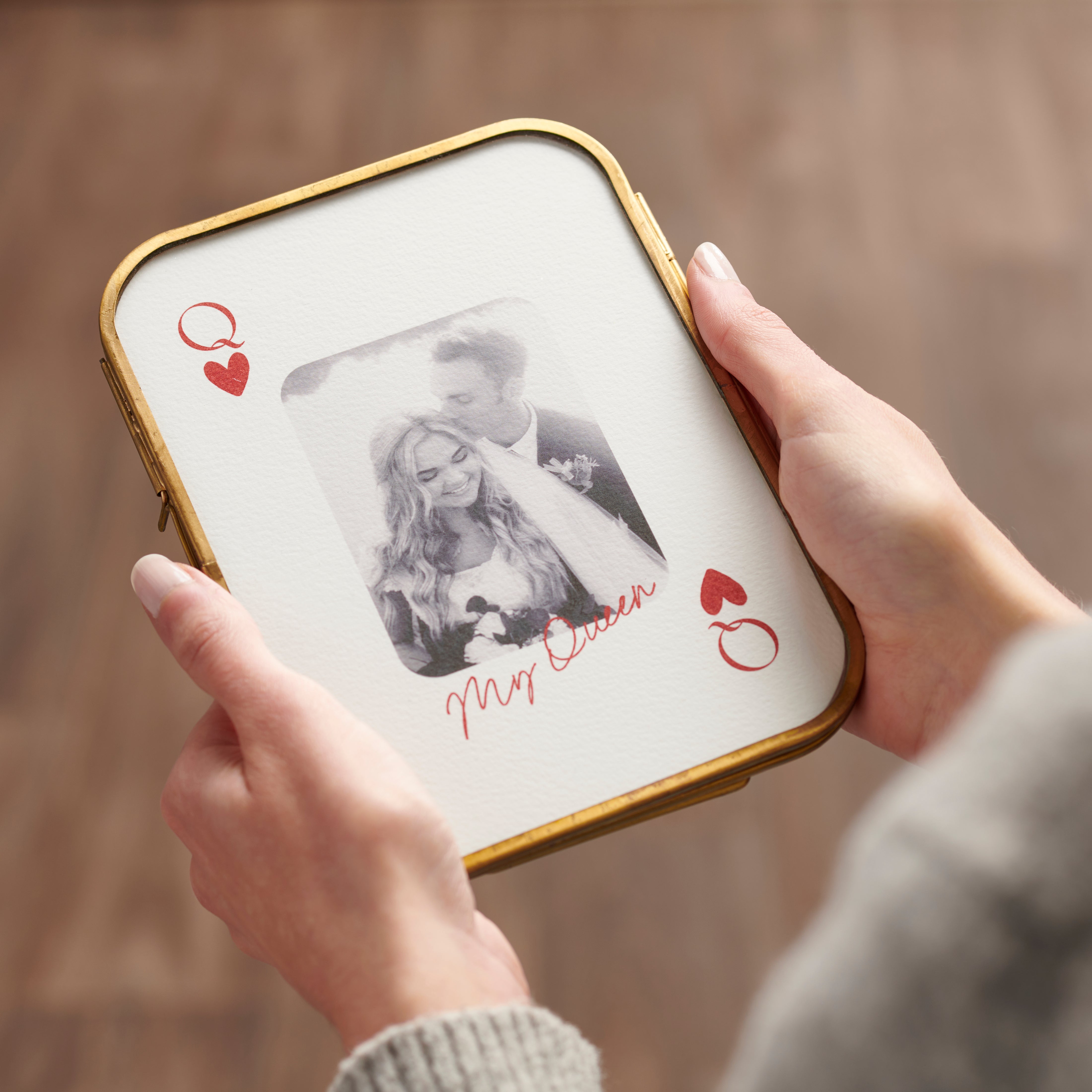 Personalised Playing Card Photo Frame | Posh Totty Designs