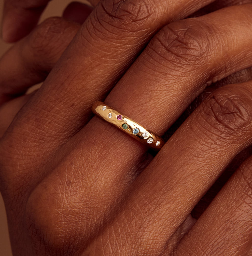 Original ring sizing guide photography