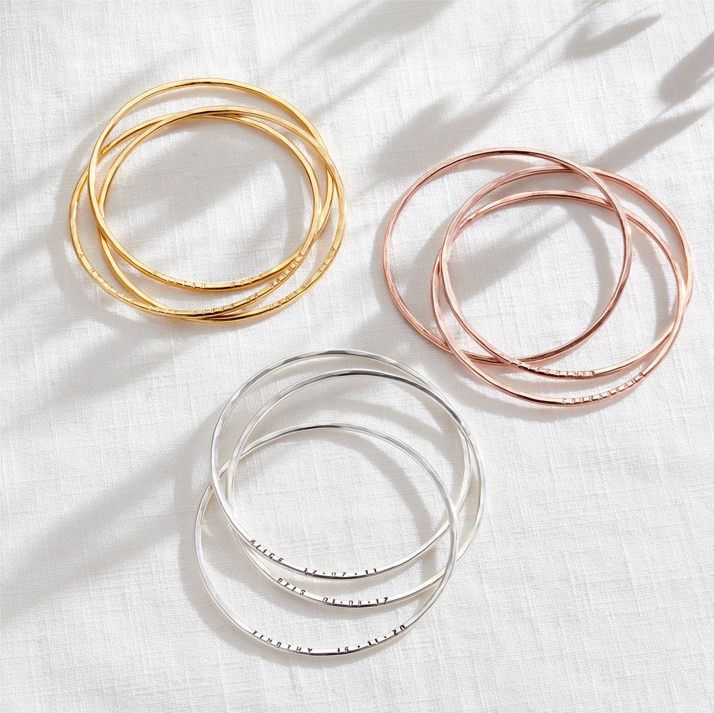 Personalised Russian Bangle Set