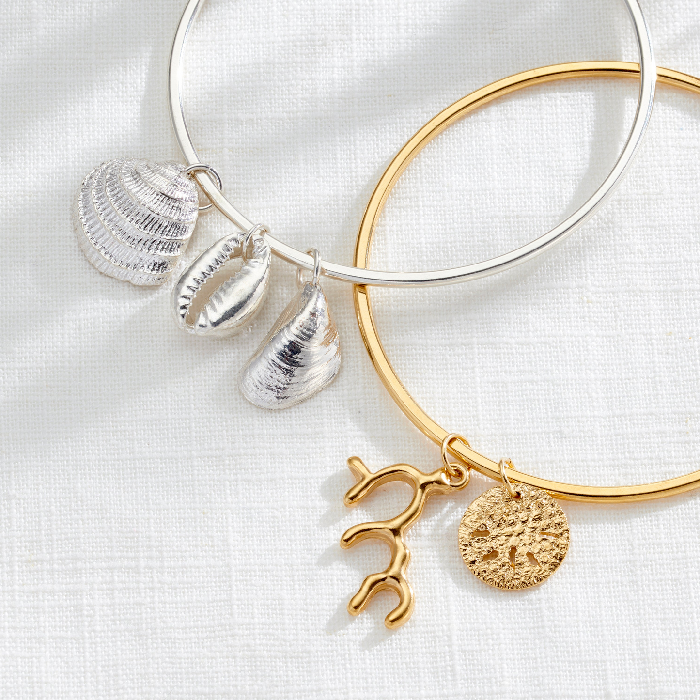 Personalised Tidal Shell Bangle