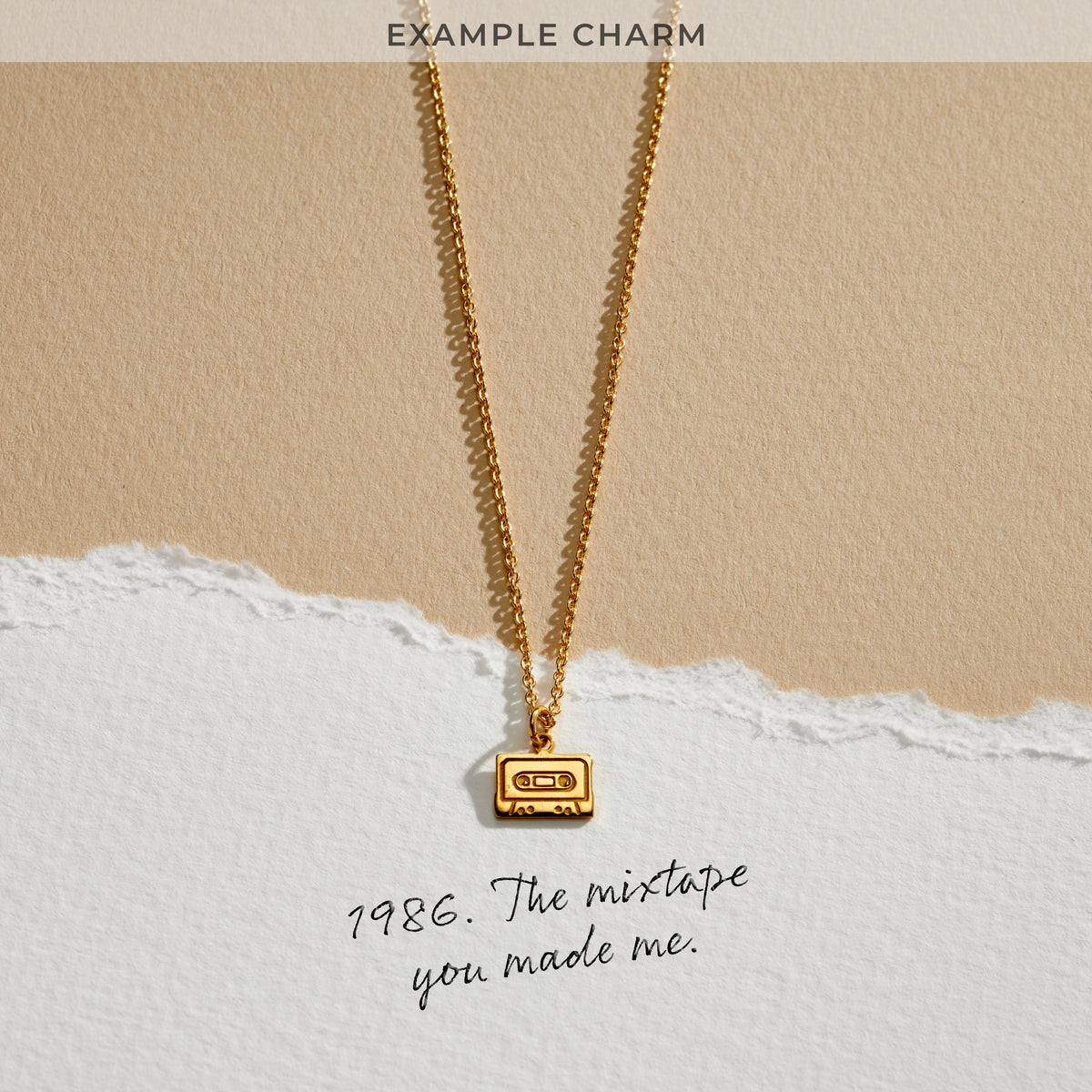 Personalised Dinky Story Charm Necklace