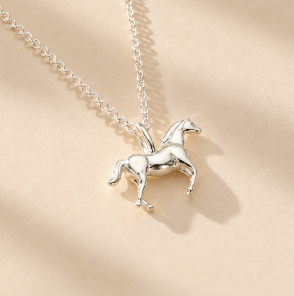 Small Horse Pendant Necklace