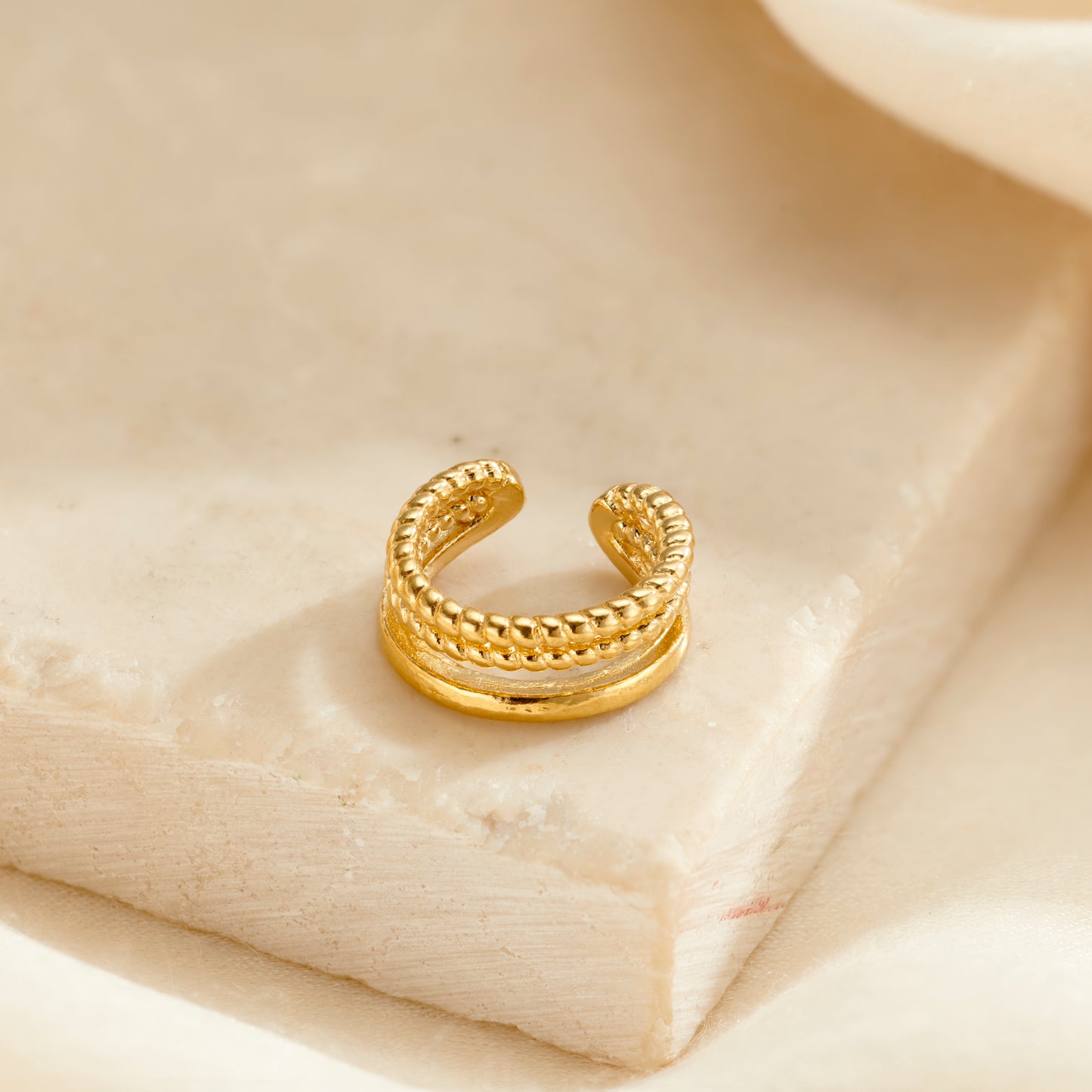 Double Tether Ear Cuff