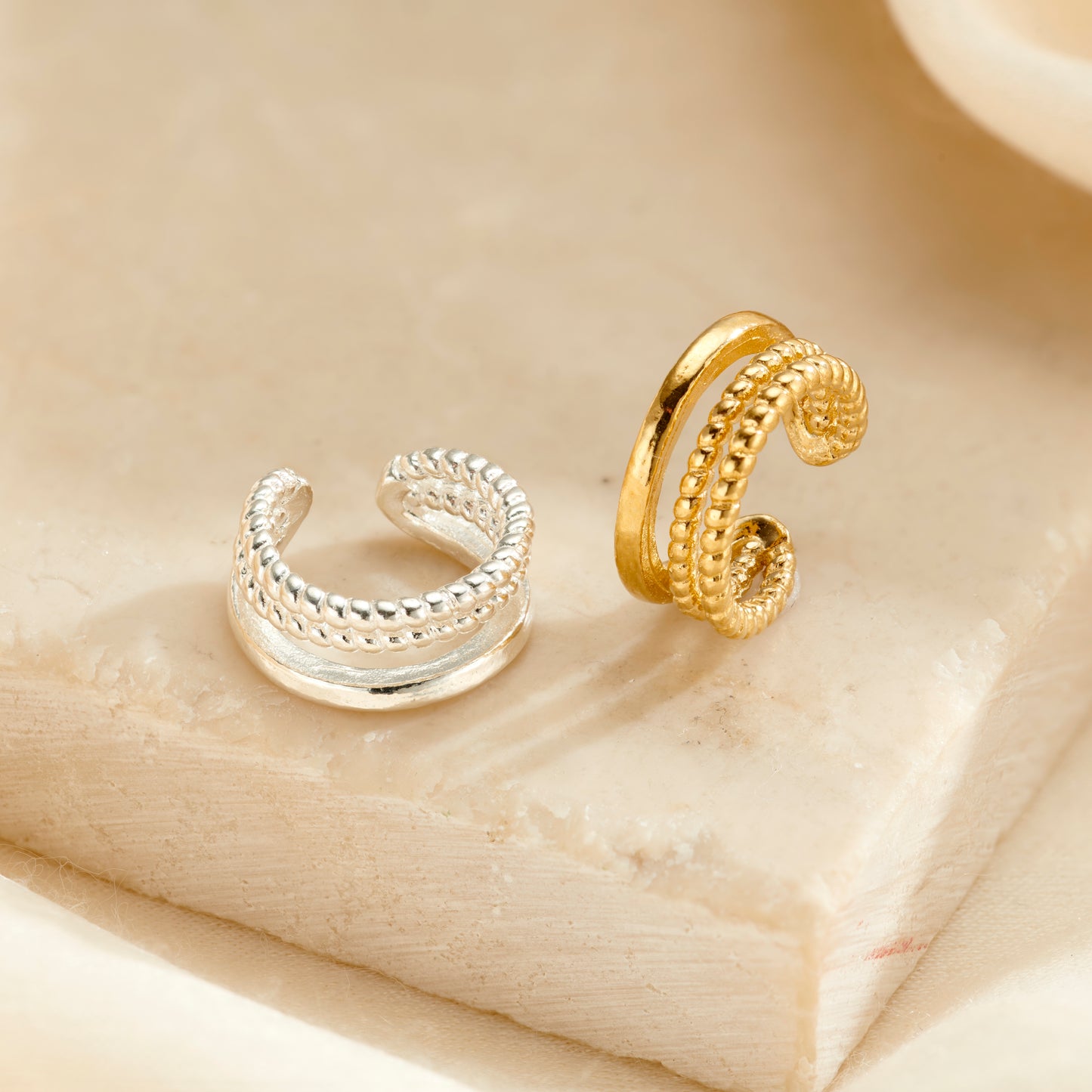 Double Tether Ear Cuff