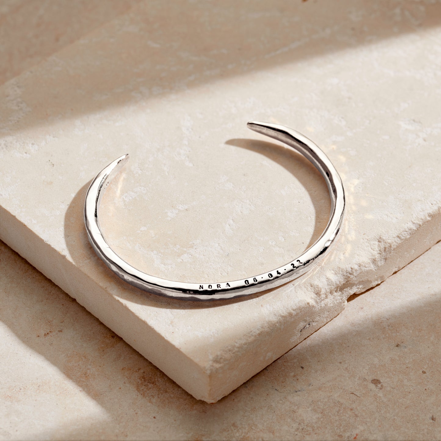 Personalised Talon Open Cuff Bangle