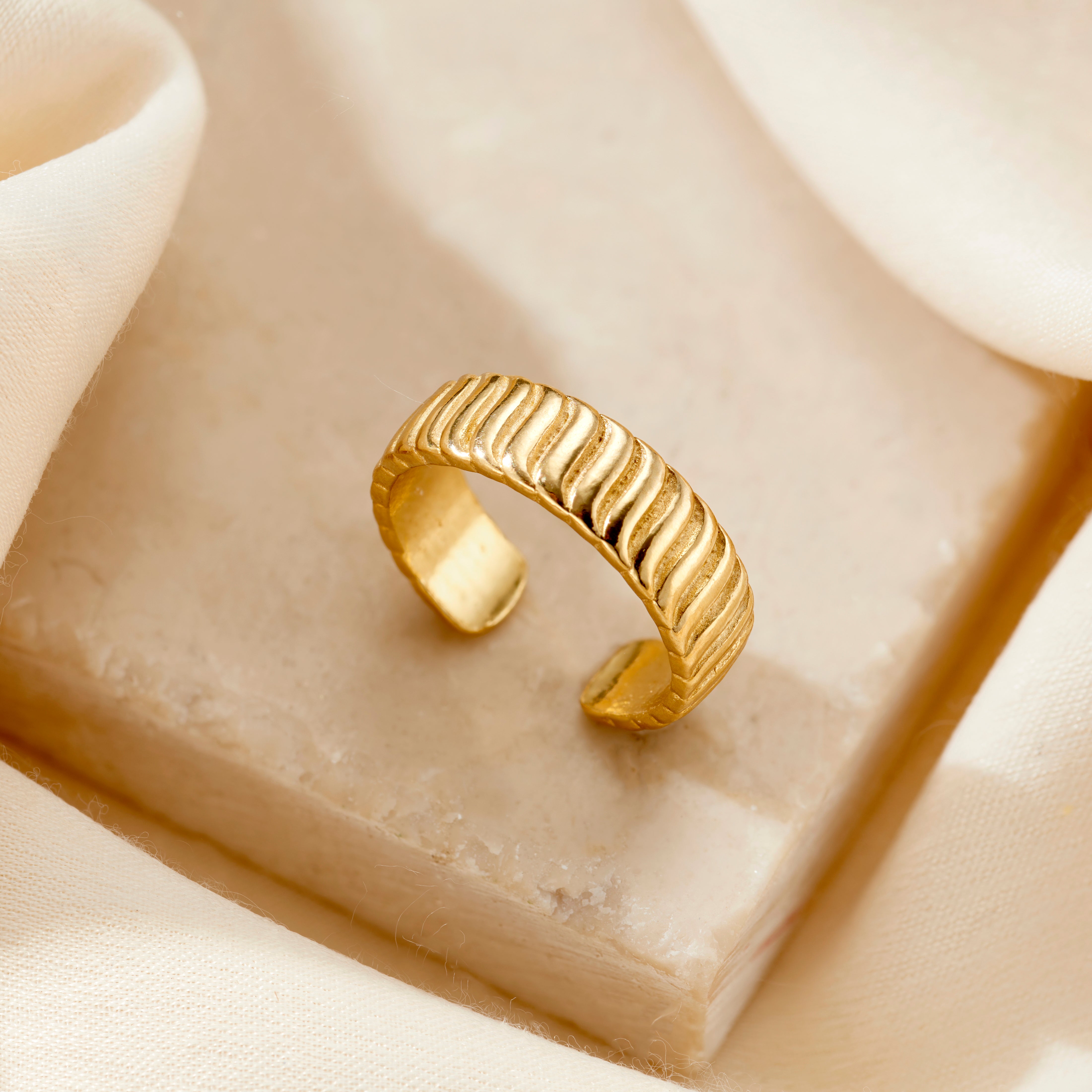 Wave Open Ring | Posh Totty Designs