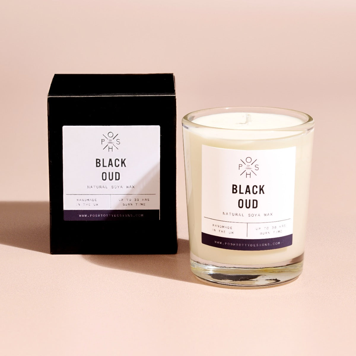 Black Oud Candle Small — included in the Autumn Candle Duo