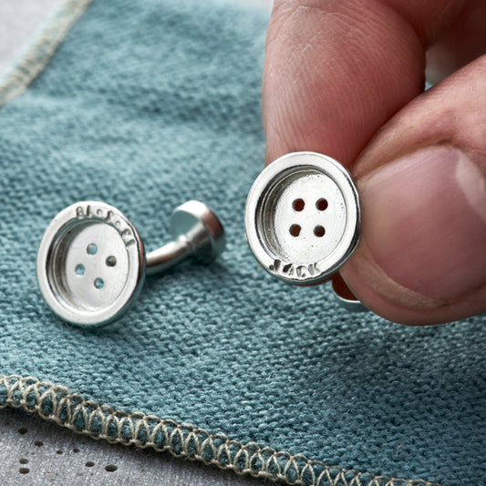 Personalised Button Cufflinks