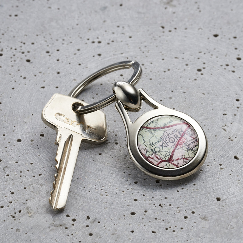 Personalised Map Keyring | Posh Totty Designs