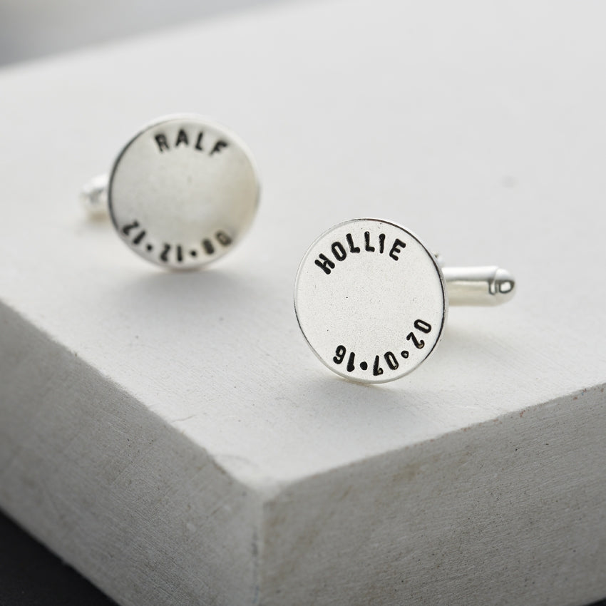 Personalised Round Cufflinks