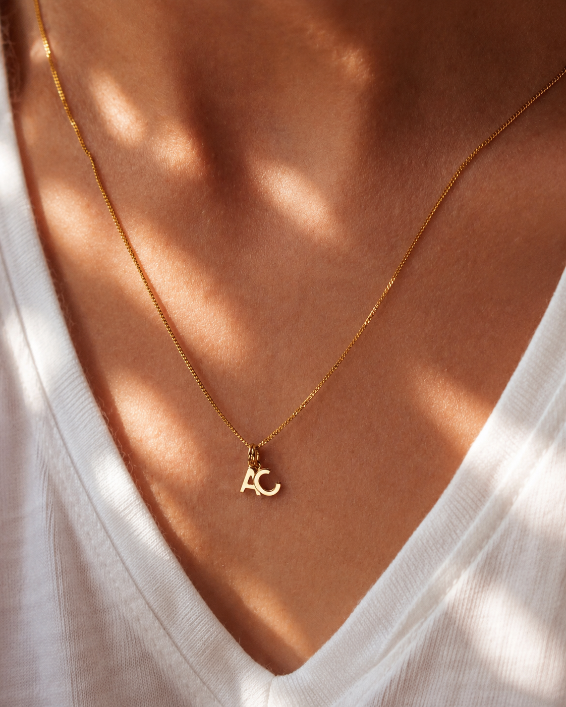 Petite 9ct Gold Multi Initial Necklace