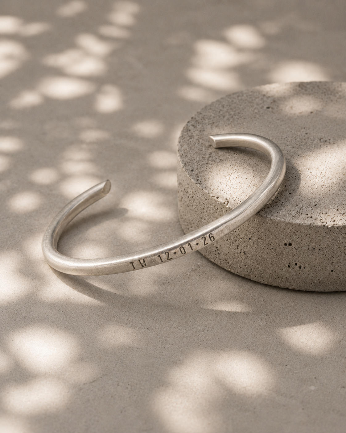 Personalised Rounded Cuff Bangle