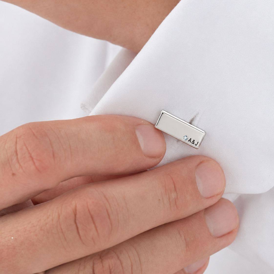 Personalised Birthstone Cufflinks