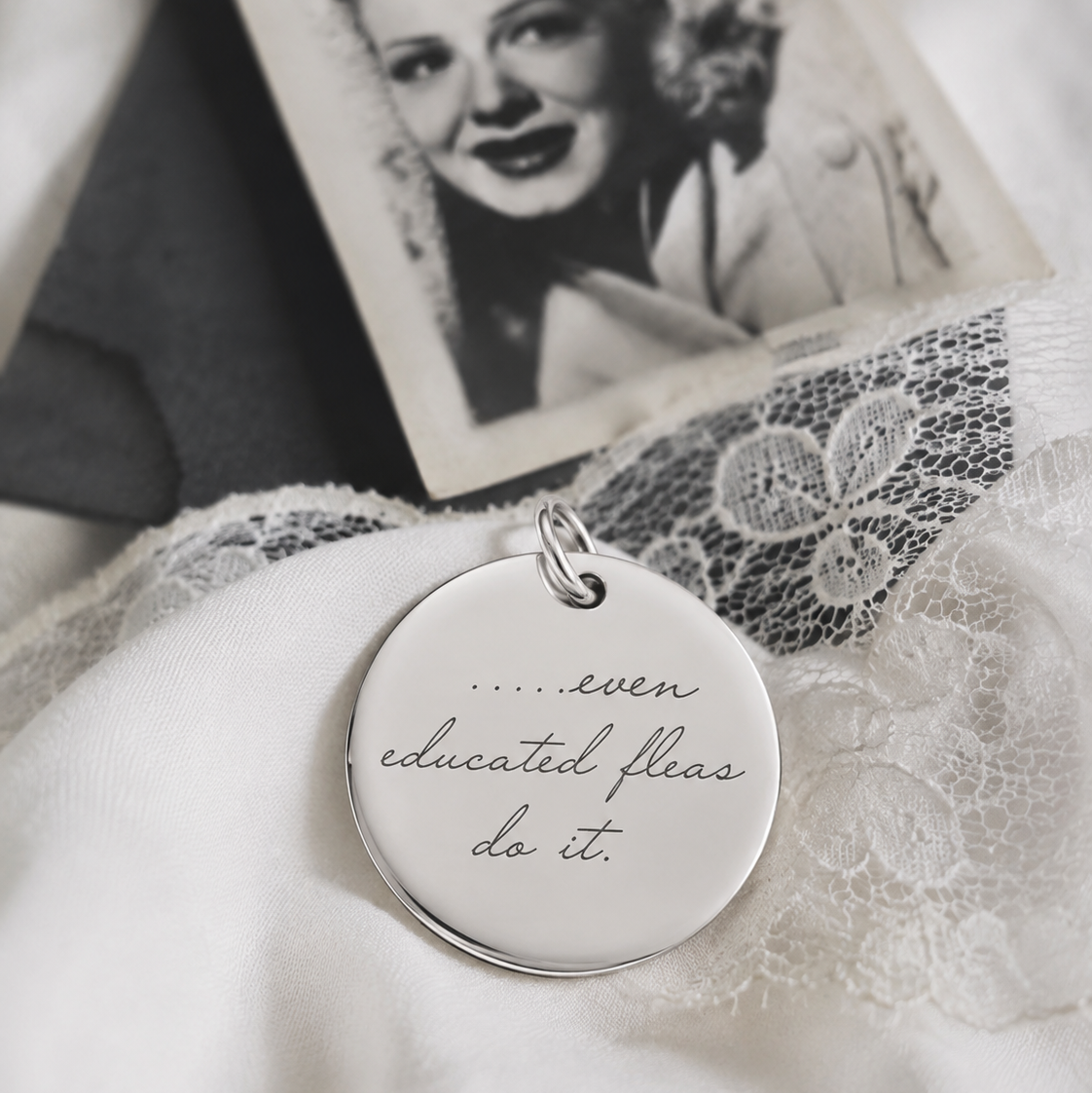 Personalised Handwriting Disc Necklace