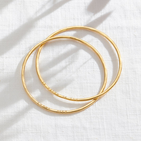 Personalised Interlinking Bangles