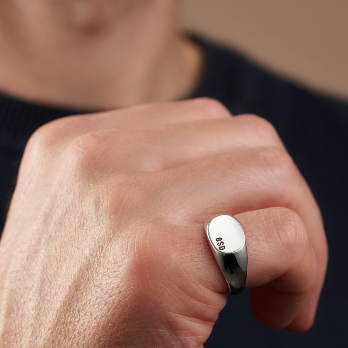 Signed Rings Mens Personalised Signet Ring | Personalised Jewellery | Posh Totty ...