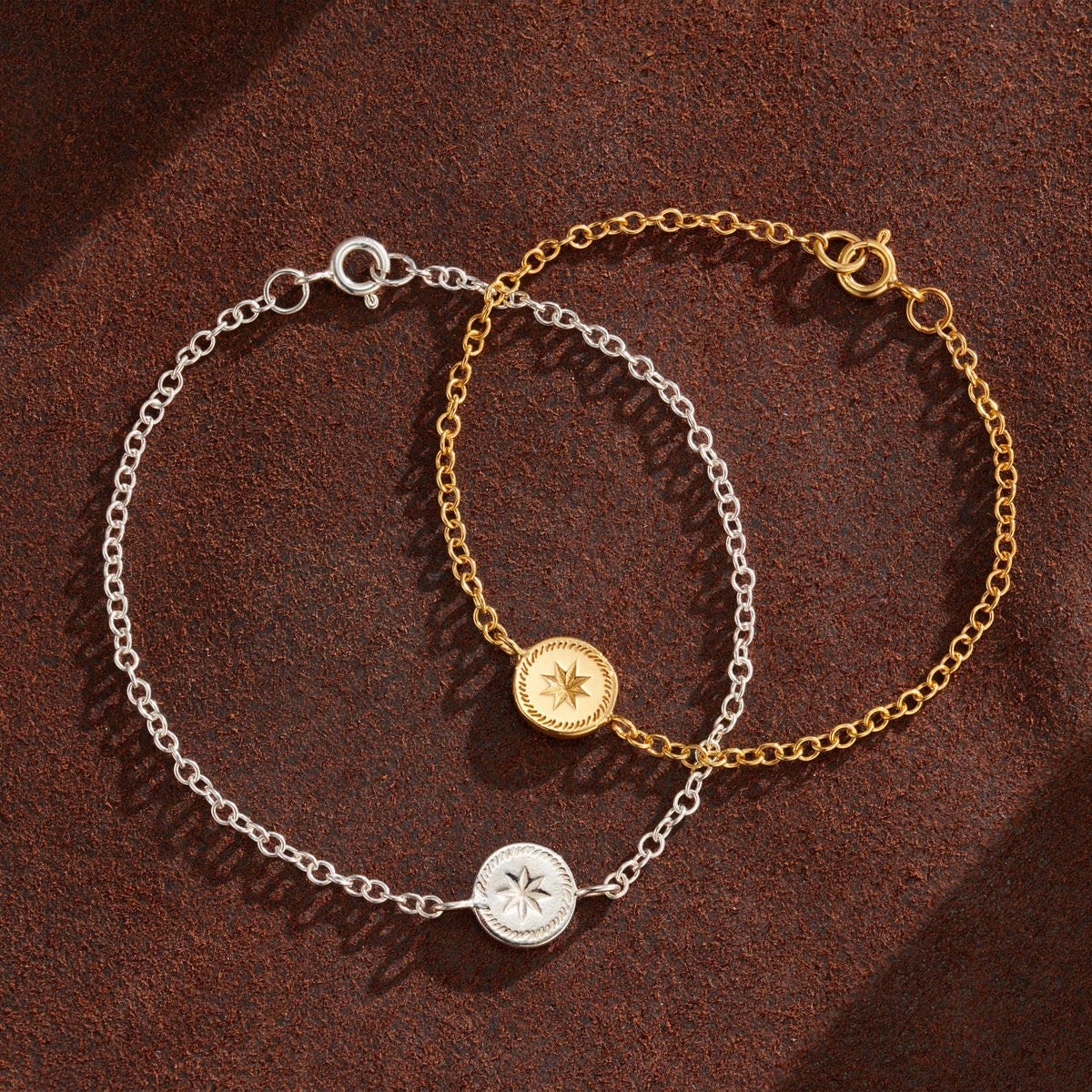 My Guiding Star personalised bracelets in a group