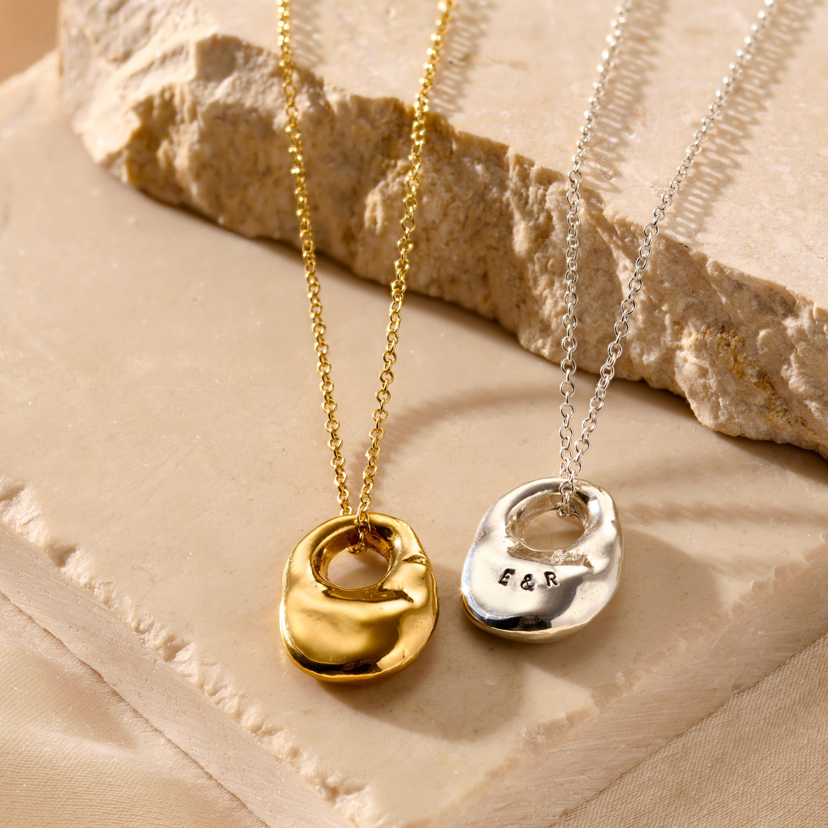 Personalised Lucky Stone Pendant Necklace