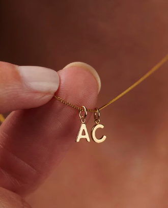 Christmas jewellery — initials