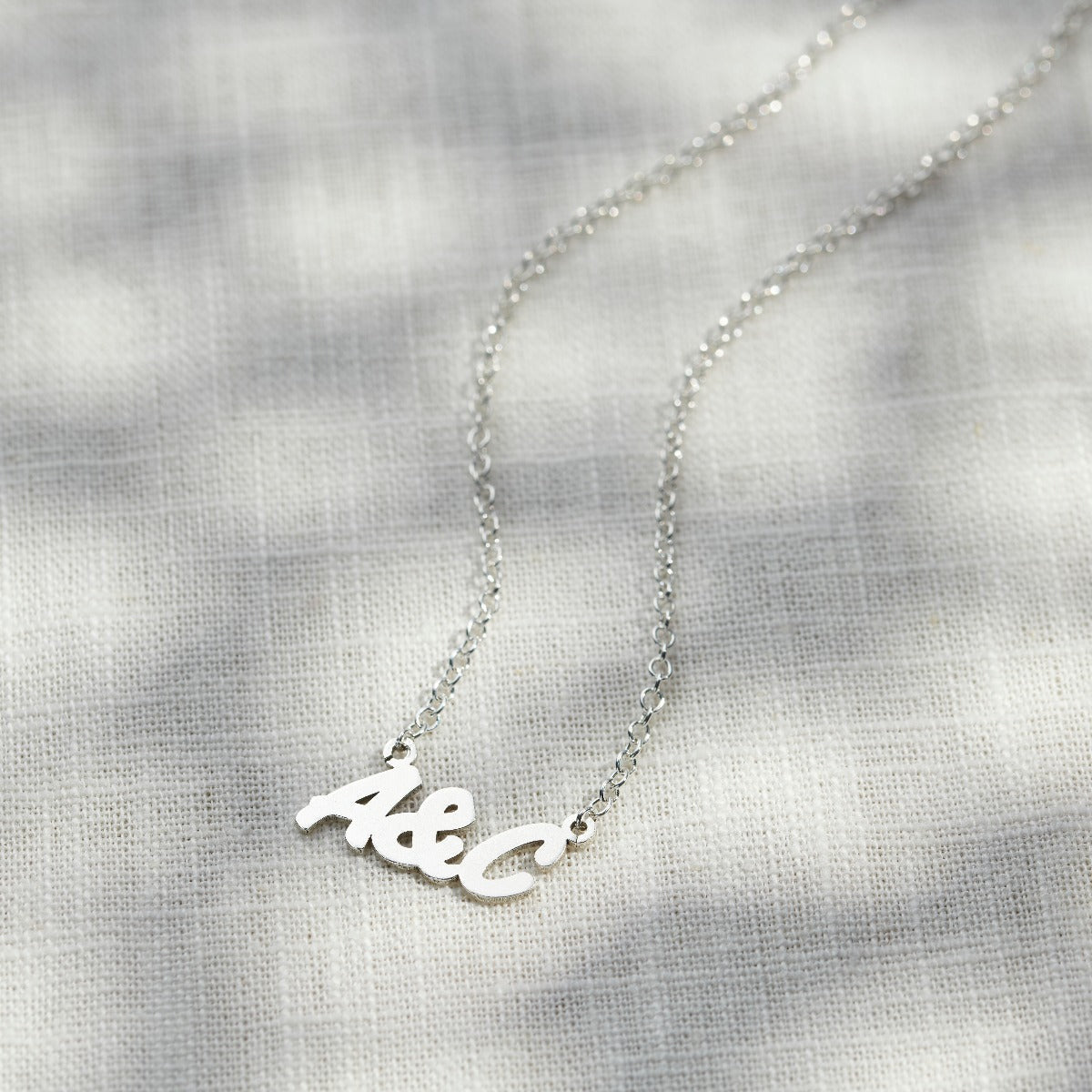 You & Me Initials Necklace