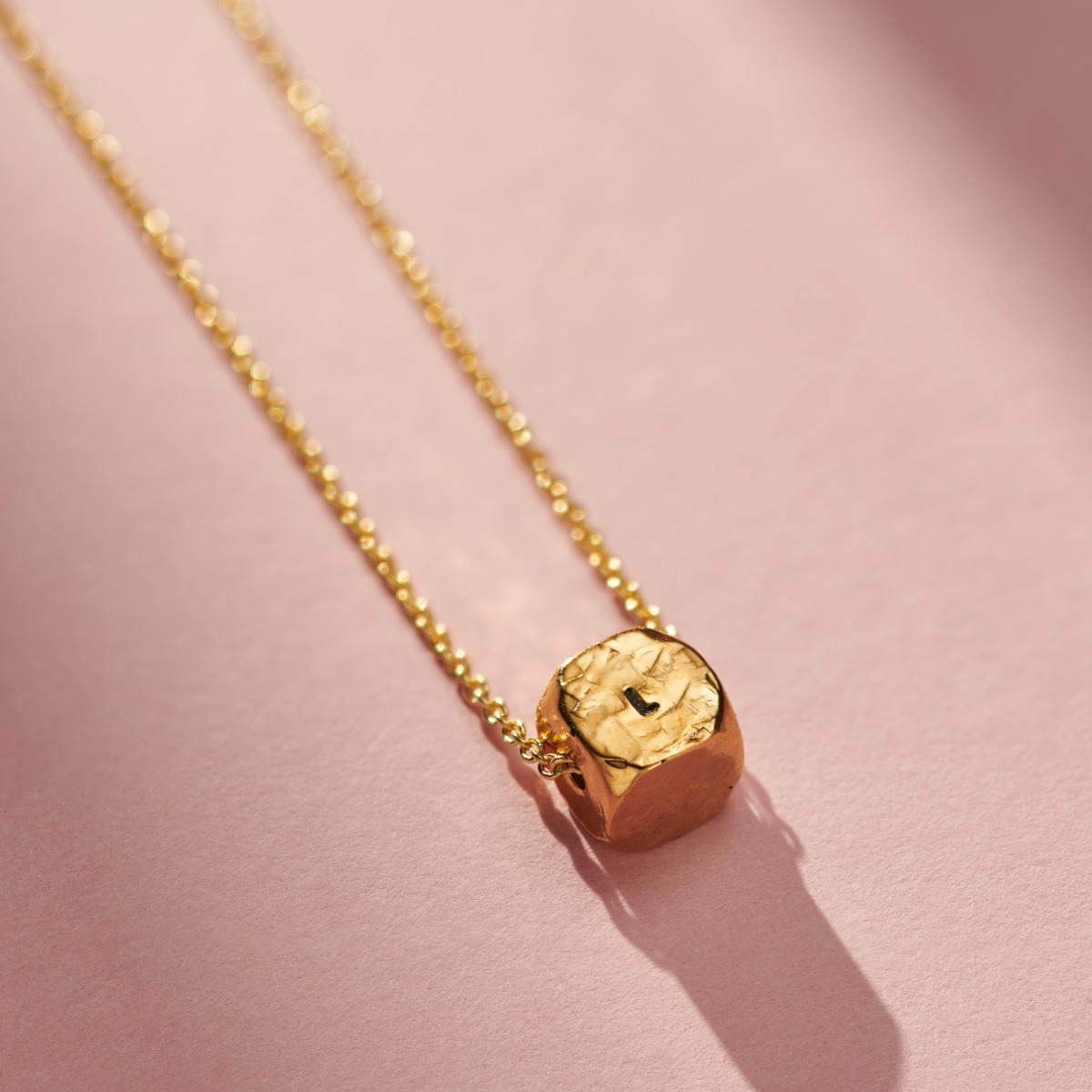 Faceted Cube Necklace