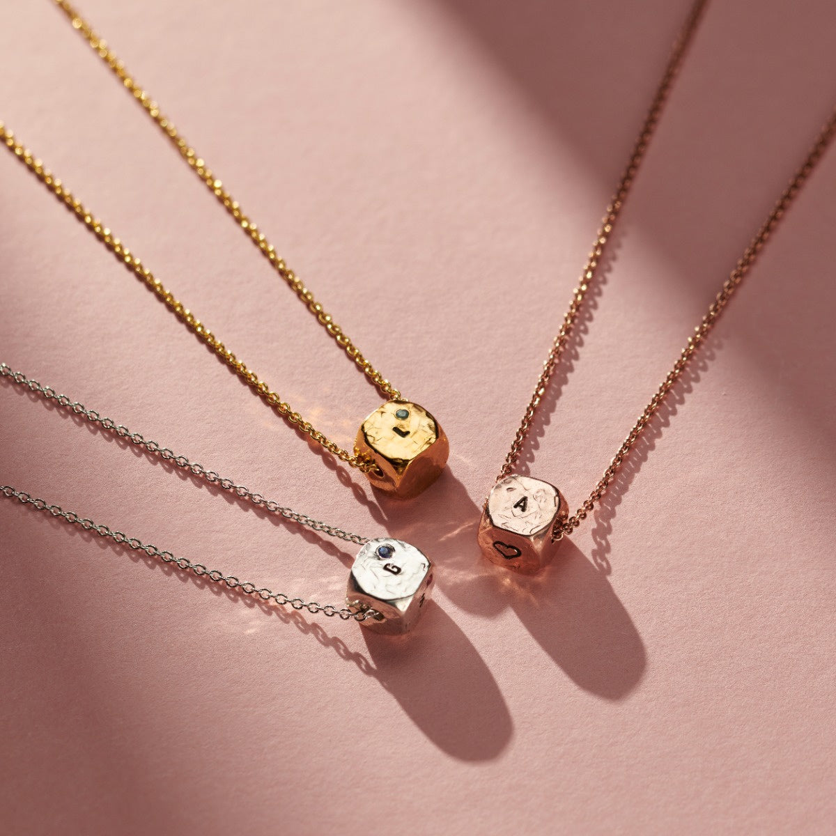 Faceted Cube Necklace