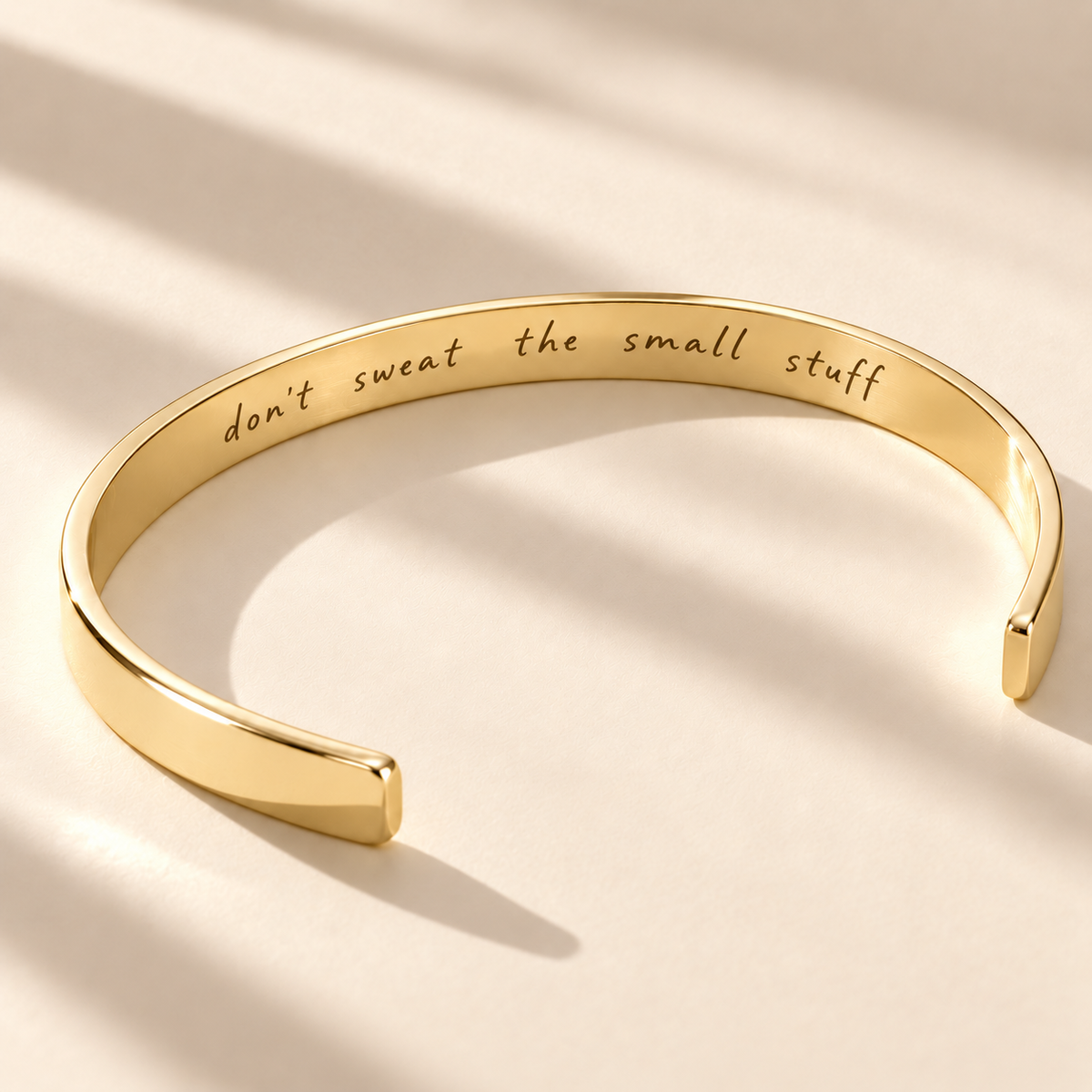 Personalised women's handwriting cuff bangle